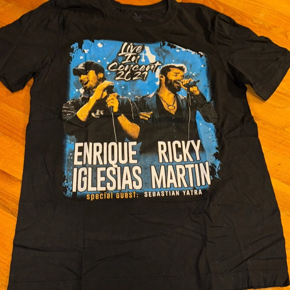 2021 Enrique iglesias-Ricky Martin live in concert tour Blkg Double Sided SM - Picture 1 of 4